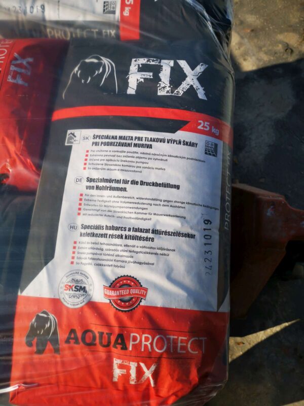 Aquaprotect FIX, különleges termékek falak végleges kezelésére falátvágás után, Grizzly